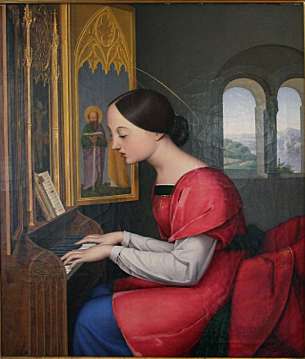 Anton Drger: Heilige Ccilie. 1822, Schlossmuseum Weilburg