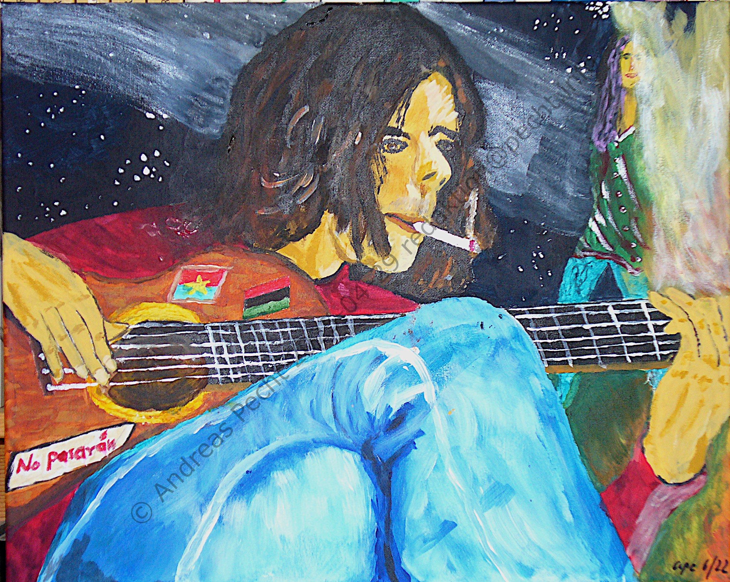 Selbstporträt 1: damals (am Lagerfeuer)