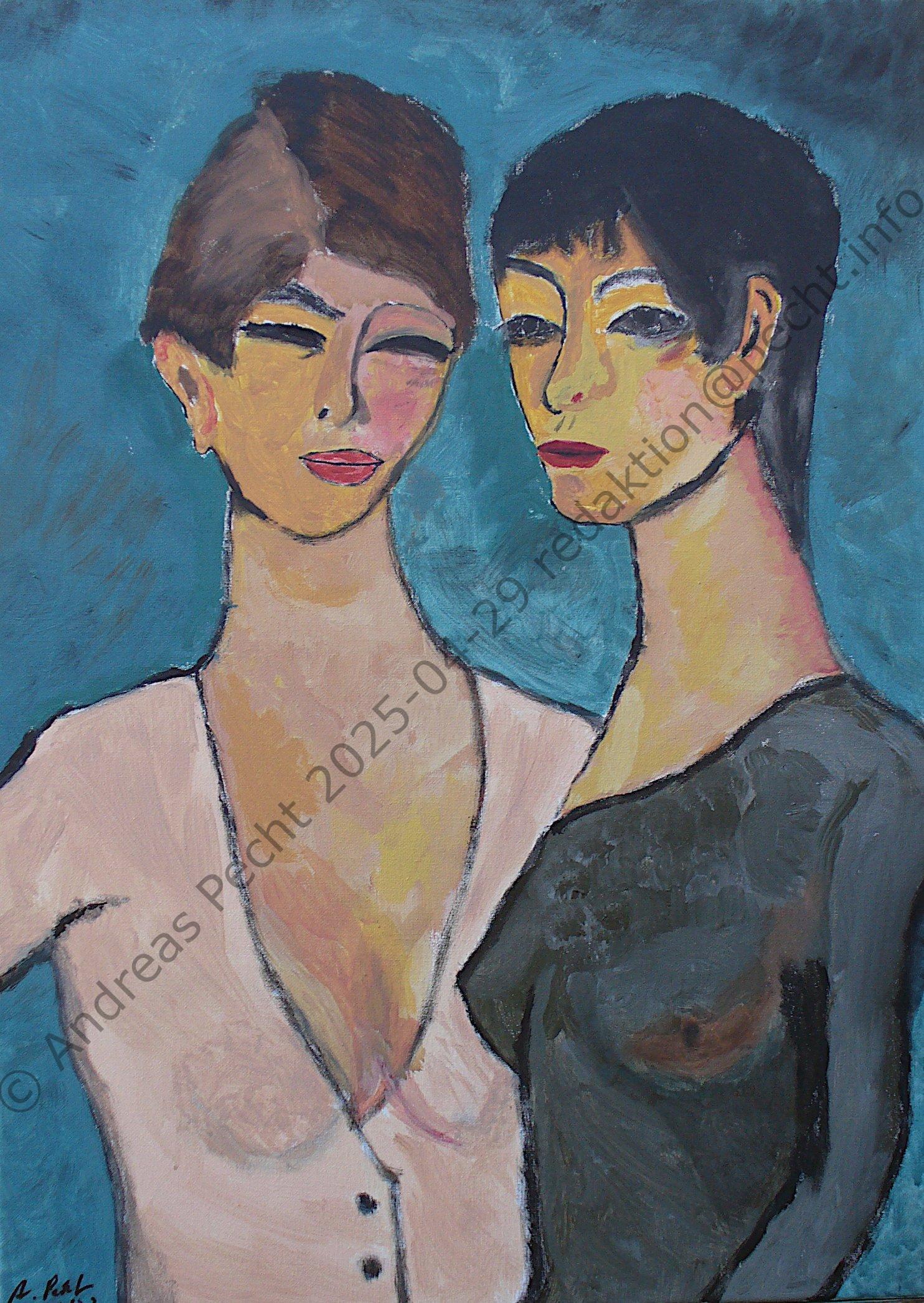 Zwei Schwestern (streng nach Otto Mueller)