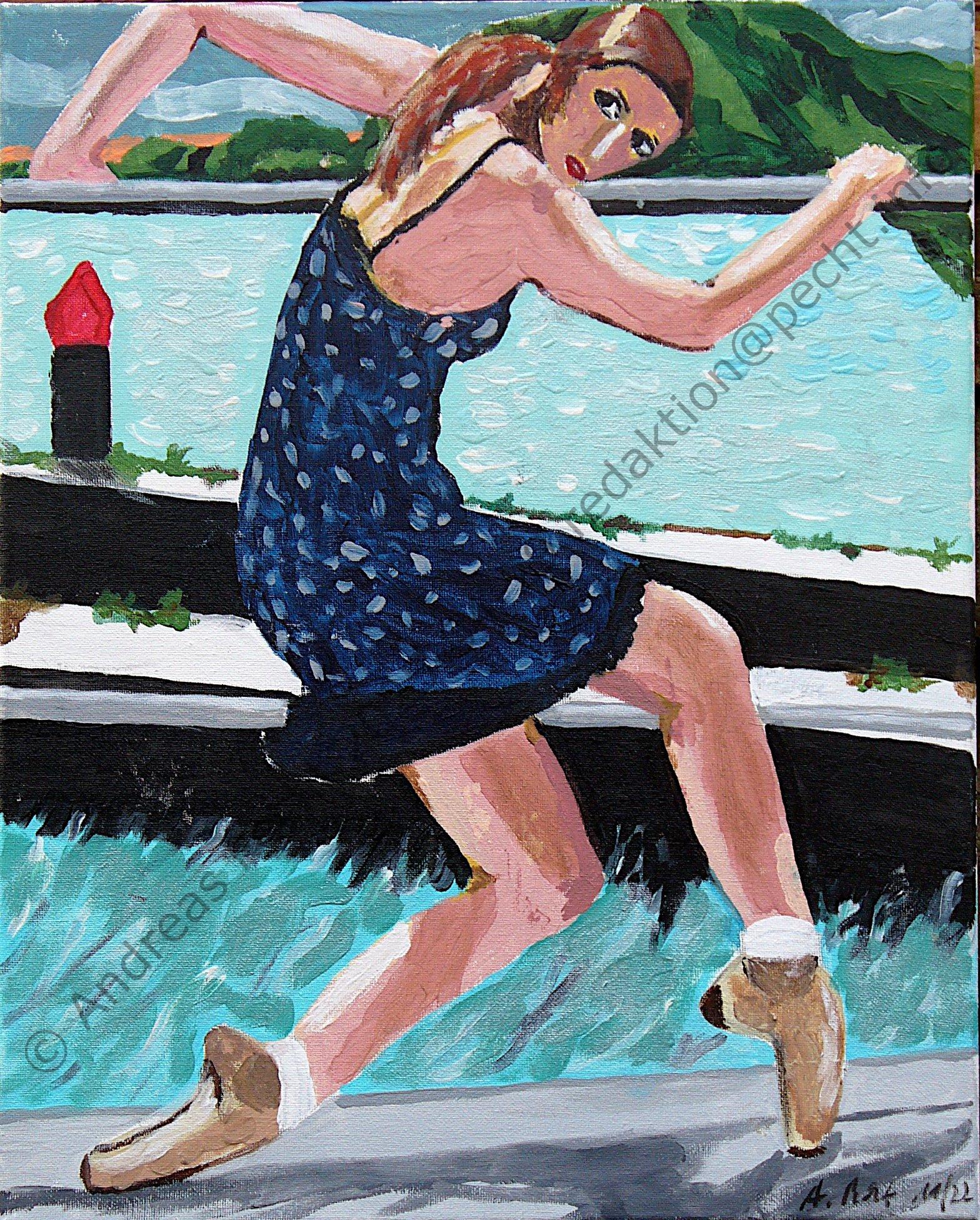 Tänzerin an der Mole